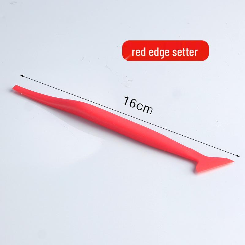 Car Film Scraper Tool with Long Handle for Edge Trimming and Insertion