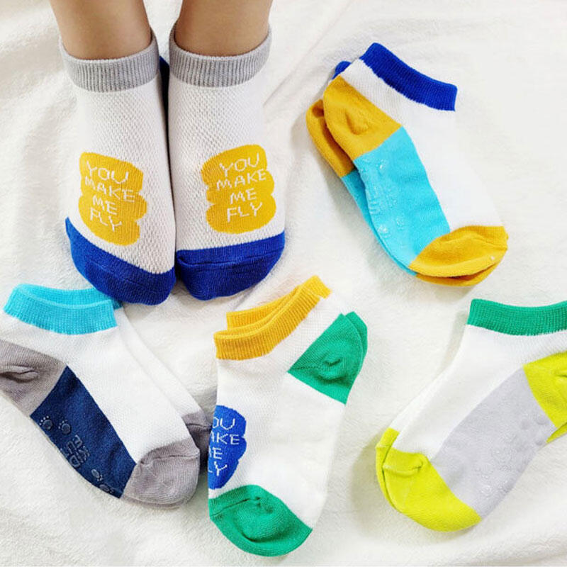 Hararoi Children s Ankle Socks Fly Mesh 5-Pair Set No. 6, ages 11-13