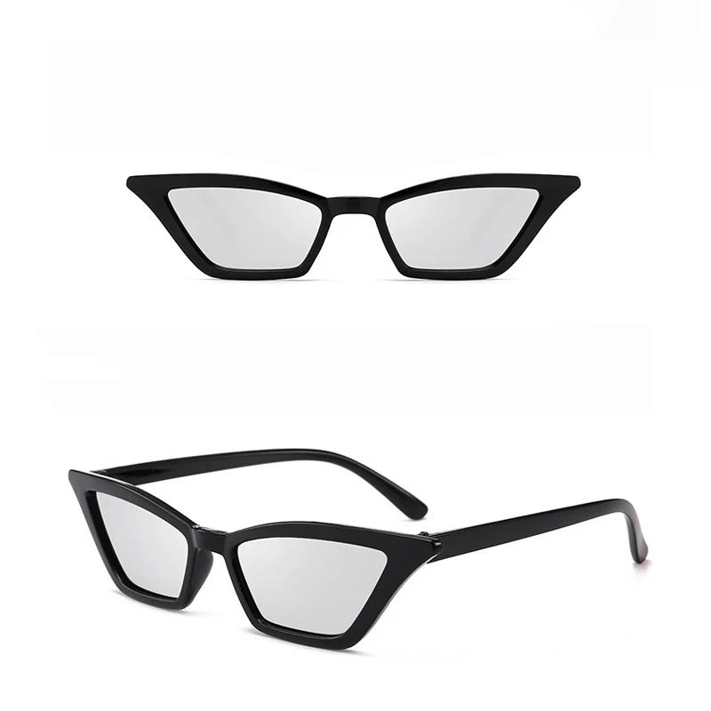 Fashion Vintage Multicolored Clear Cat EyeTransparent Glasses Sunglasses Candy Color Sunshades Sunglasses For Ladies