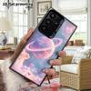 Phone Case: 2D Flat Samsung Galaxy A34 A35 M05 M06 S20 S22 S21 FE Plus 5G Protective Case, Couple Style, Heart Saturn Planet, Christmas and Halloween 