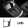 Set Bright Carbon Fiber Car Cetner Gear Shift Panel Sticker For Mazda 3 10 12