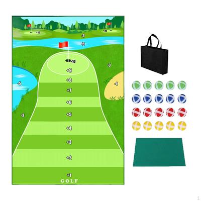 Golf Schlagmatte Training mit Bällen Tragbares Spielset Putting für Außen Innen