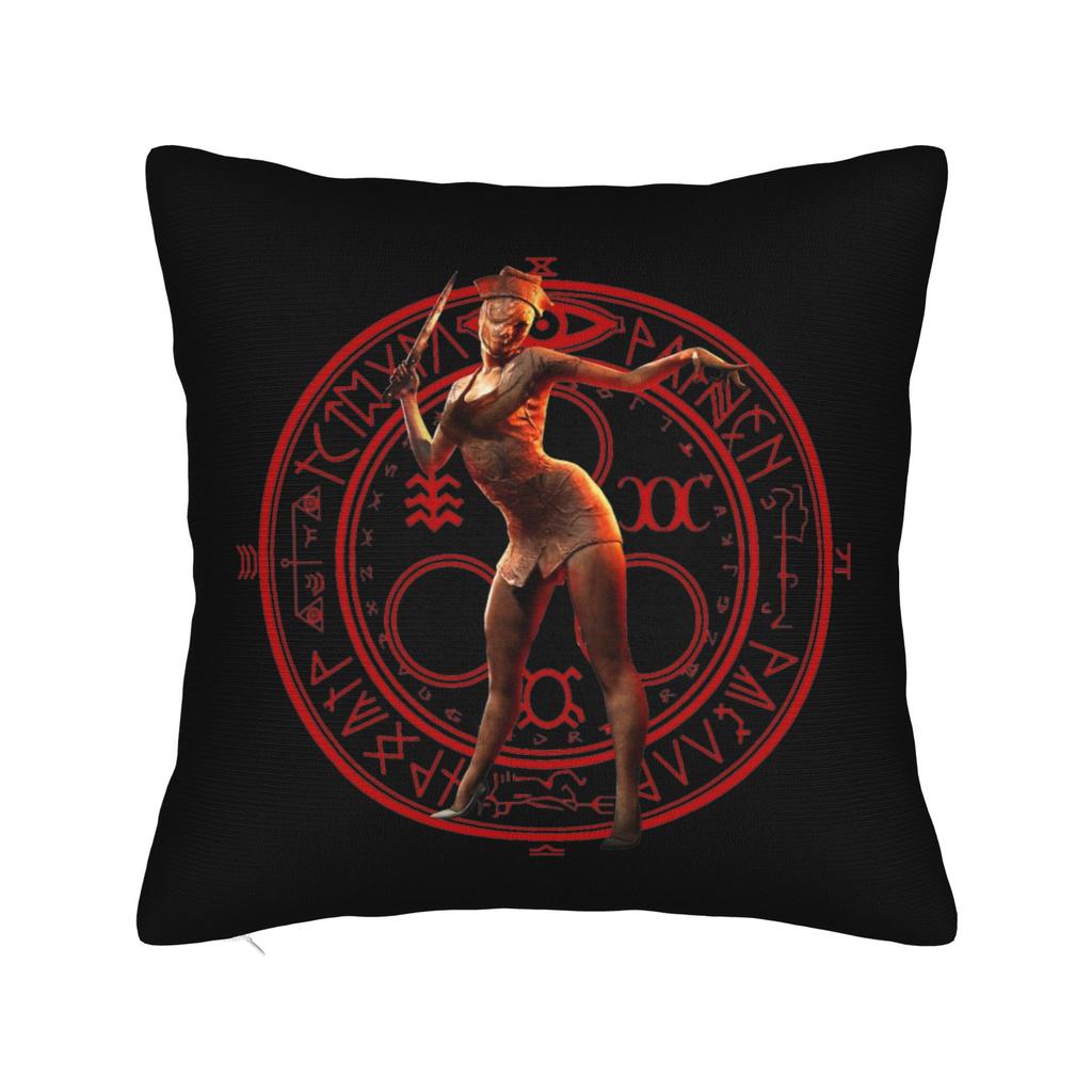 Silent Hill Pyramid Head Square Pillow Case  Cushion Cover Creative Zippered Decorative Throw Pillow Case Cover for Sofa 18x18