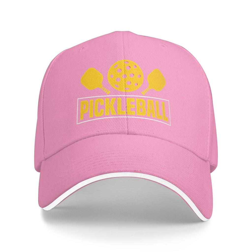 Pickleball Paddle Post Workout Baseball Cap Heat Transfer Logo Polyester Quick-Dry And Casual Team Practice Cap