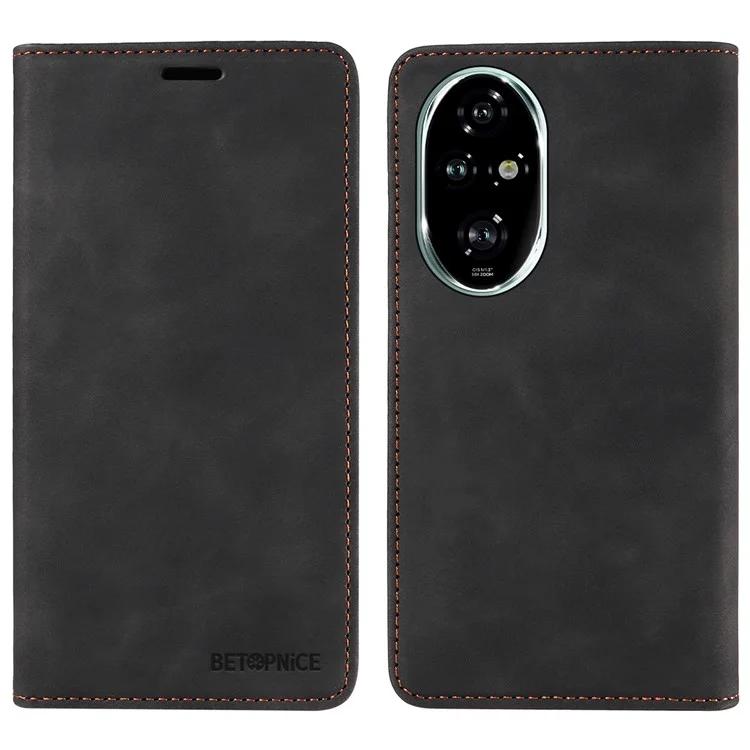 

BETOPNICE 003 For Honor 200 Pro 5G Чехол кожаный чехол для телефона с блокировкой RFID - черный