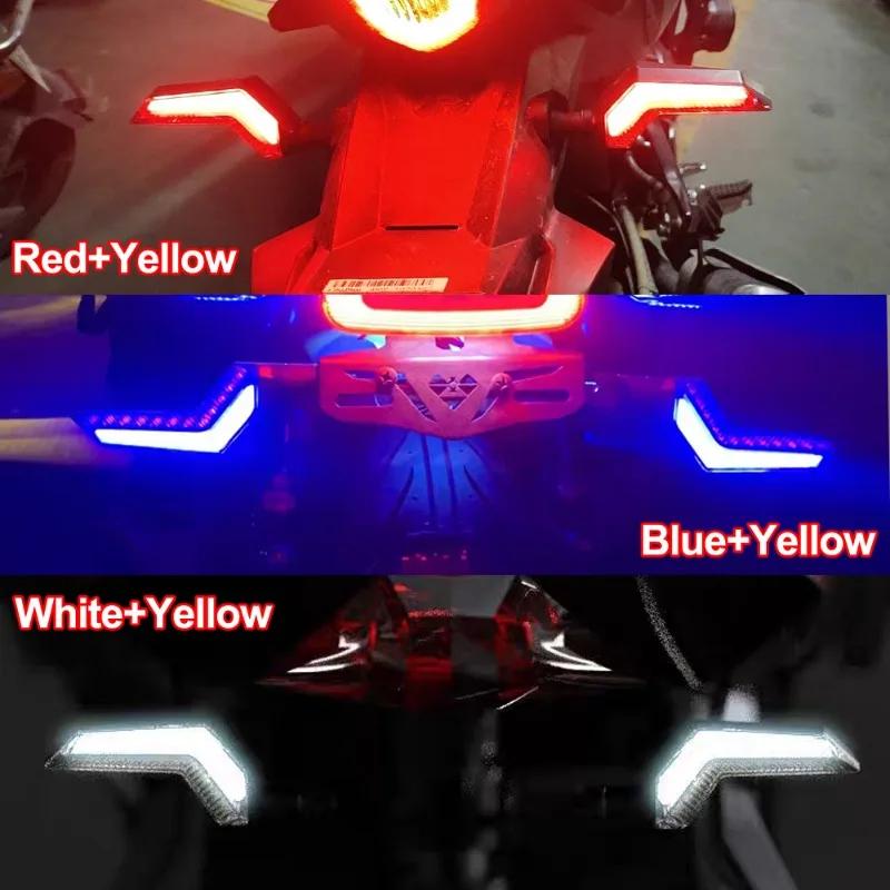 Flowing Water Type Turn Lights LED Signals Lights Indicator Blinkers Flashers Amber Color Universal Motorcycle Accessories
