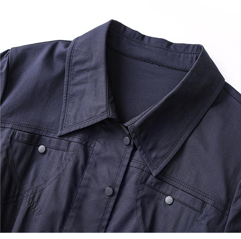 Nanyou High-Quality Elegant Lapel Shirt Dress for Women - High Waist Summer Style