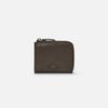 Oval Button Wallet Wrinkled Umber