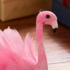 Pink Flamingo Feather Hair Clip Soft Imitation Feathers Metal Clip Pink Theme Hair Pin Summer Decor Hair Accessories