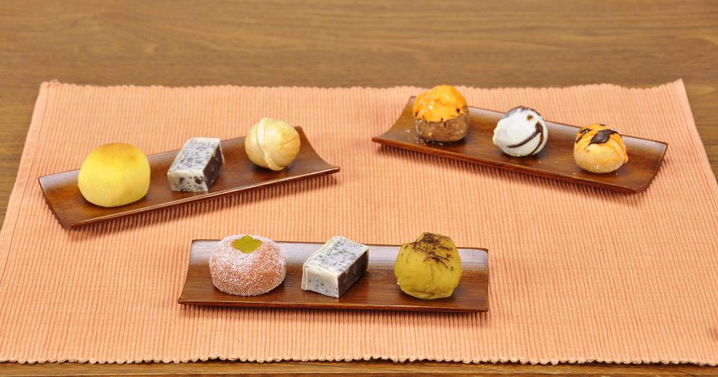 Sakai Sangyo Kaguya Plate Set of 3 Dining Table Meal Hospitality Bamboo Urushi Plate (Lacquered)