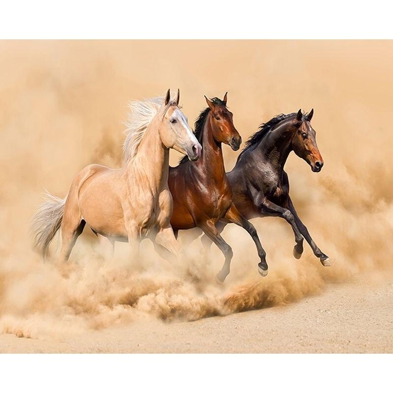 

Полный круглый алмаз картина 5d животное искусство мозаика лошадь Diy вышивка ремесло домашний декор подарок 40x50 см Full Round 20x30CM