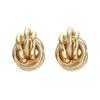 Vintage Metal Clip On Earrings Without Piercing for Women Charm Gold Maxi Ear Clips Bijoux Brincos Gift Porm Jewelry