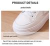 Women's Invisible Lift White Slip-On Shoes - Thick-Soled, Versatile for Spring and Autumn