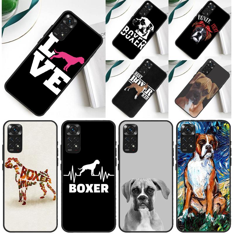 Boxer Dog Puppy Case For Xiaomi Redmi Note 14 13 Pro 12 9 10 11 Pro 10S 11S 12S Redmi 14C 13C 10C 12C Cover