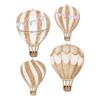 4Pcs/Set Hot Air Balloon Wall Decoration Farmhouse Rustic Wooden Balloon Wall