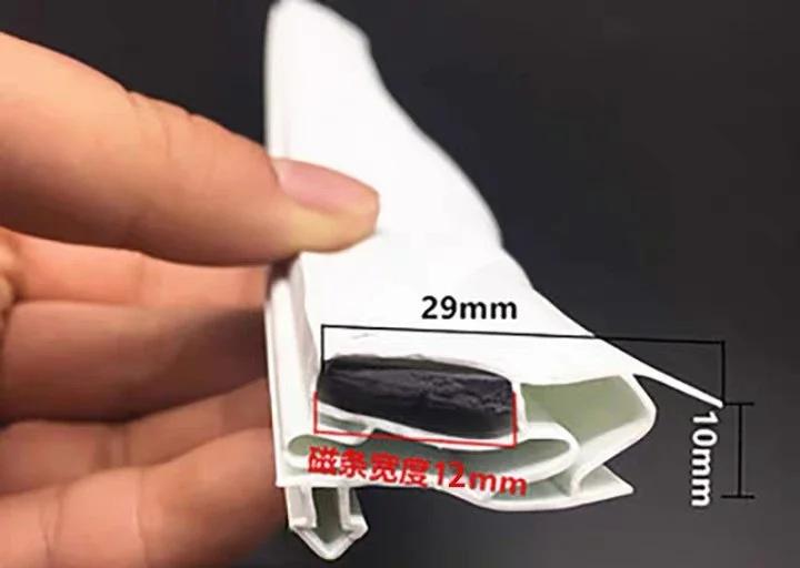 2m gumová těsnicí lišta dveří lednice z PVC 2 metry Speciální magnetická těsnicí lišta pro ledničku