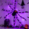 Halloween Big Light Up Spider Scary Hairy LED Spider with Bendable Legs for Indoor Outdoor Halloween Yard Home House Decor
