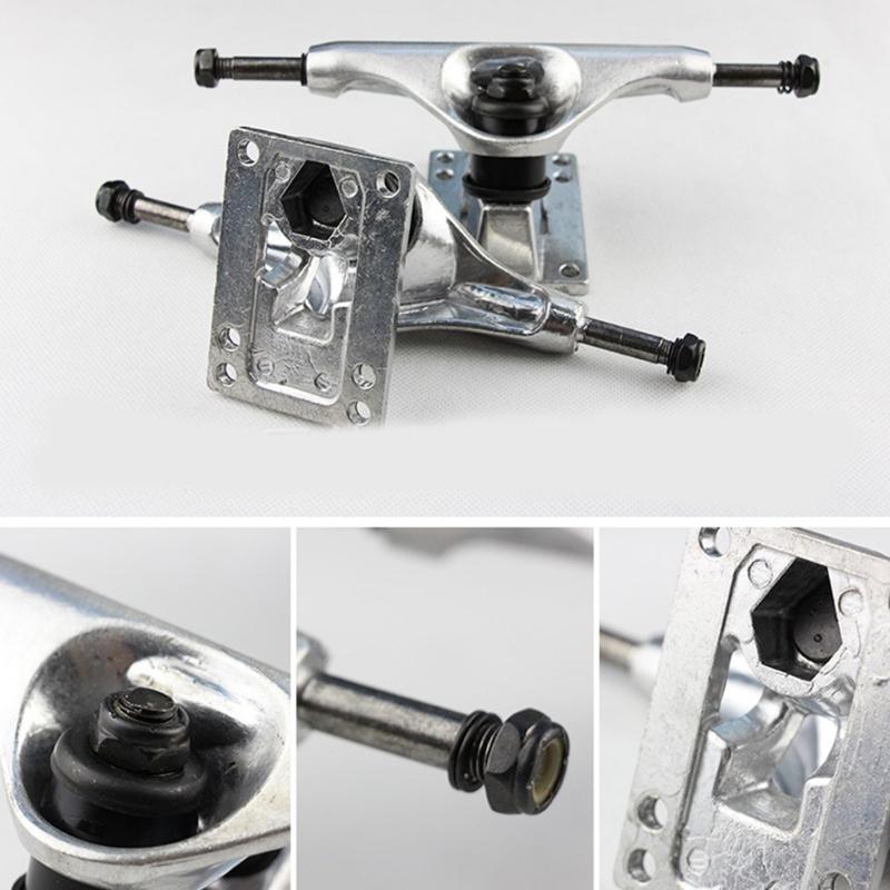 2Pcs 5inch Aluminum Skateboards Truck Skateboards Wheel Bracket Professional Bridge Skate Board Bracket Enduring Base