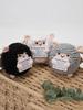 Funny Positive Energy Crochet Sheep Doll Pocket Hug Handmade Knitted Emotional Support Sheep Desktop Ornament Christmas Gifts