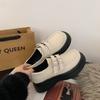 Women's Shoes Retro White with Skirt Versatile Small Leather Shoes Women's British Style Loafers Mary Jane Single Shoes Niche