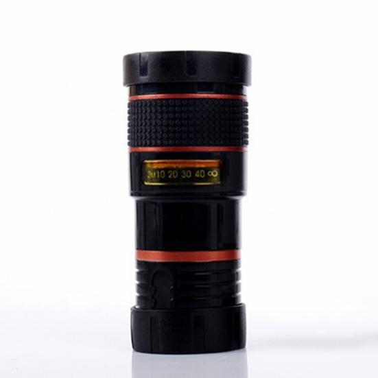 8X Objektiv fotoaparátu telefonu s klipem Lehký Snímání fotografií a videa Mobilní telefon Externí fotoaparát Nástavec objektivu s dlouhým ohniskem Příslušenství k telefonu