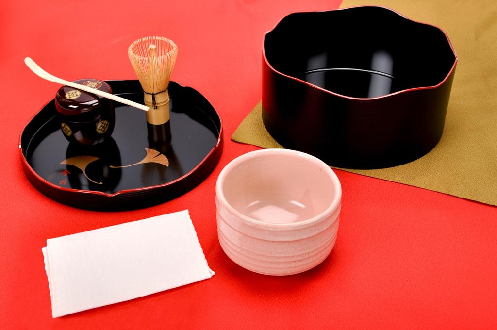 Sakai Sangyo Mini Tea Ceremony Set Tea and Easy to Perfect for and Tea (with Cloth) - Portable, Compact, Carry, Beginners, Practice, Hobbies,