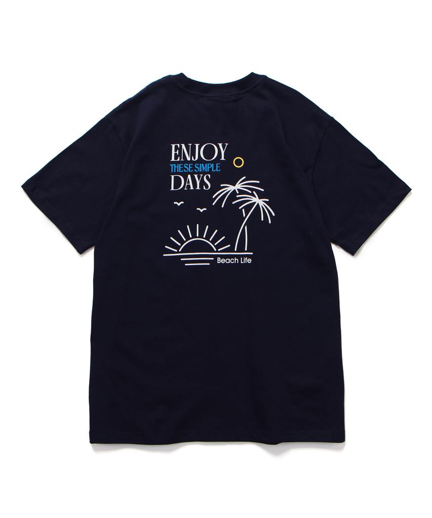ABNORMALTHING Beachlife Oversized T-Shirt Navy