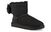 UGG Fluff Bow Mini Fleece Lined Black Women's 1094967-BLK
