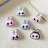 Labubu Pin Cartoon Plush Labu Rabbit Doll Brooch Girl Bag Decoration Badge New Trend
