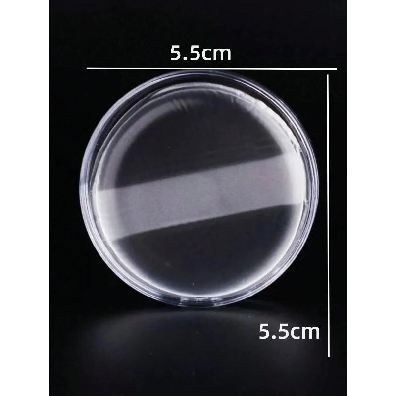 1/2 Pezzi Spugnetta per Trucco in Silicone, Puff Cushion Trasparente Jelly di Cristallo a Base d'Acqua per BB Cream, Spugnetta Trasparente per Fondotinta, Non Assorbente