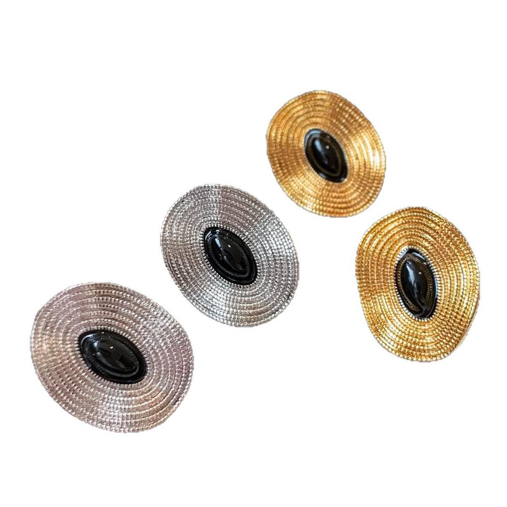 Vintage Irregular Round Stud Earrings for Women – Elegant and Luxurious Design