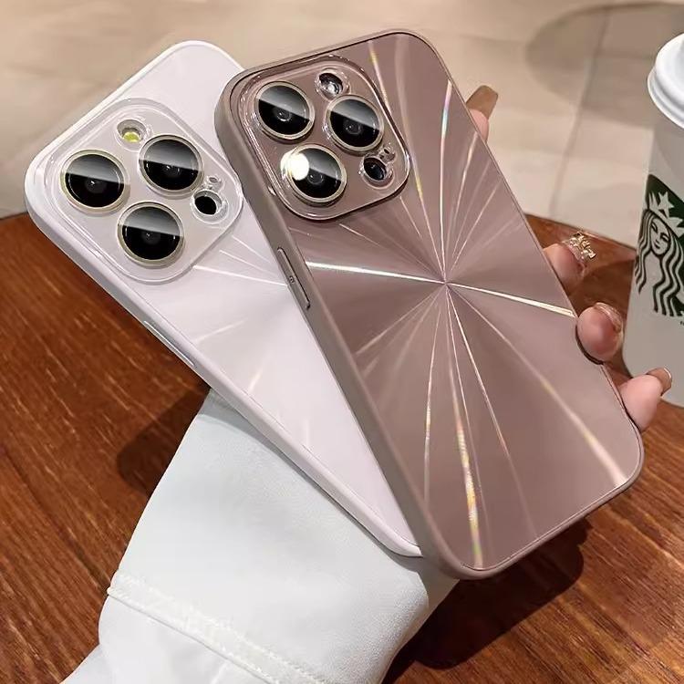 Husă colorată Aurora Apple 16PROMAX pentru telefon mobil, potrivită pentru iPhone15, cu model CD laser, mată, cu protecție completă.