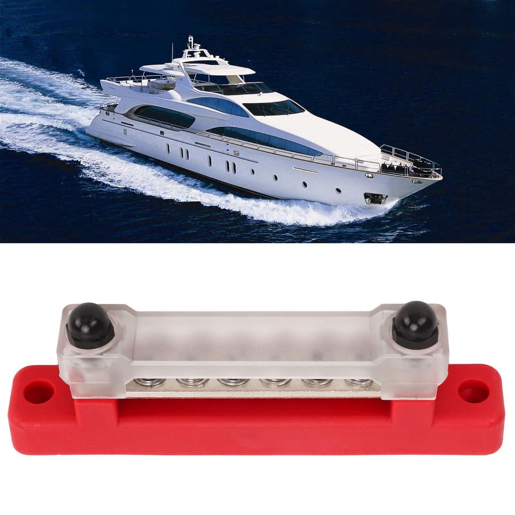 Yosoo Bus Bar 6 Studs Busbar Terminal 6 Post Power