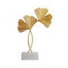 Golden Iron Gold Leaf Cement Base Ornament  Hotel Room Desktop Decoration