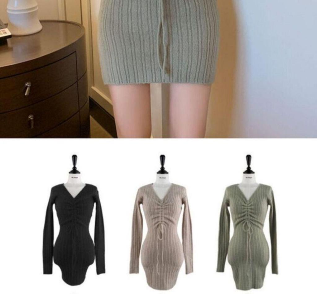 Autumn Socialite Stretch Bodycon Mini Dress