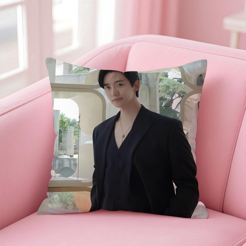 singer charismatic JJunho Cushion Cover Pillow Case Soft Skin Friendly Fabric Concealed Zipper