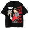 Invincible Graphics Unisex Heavyweight Cotton Vintage Washed T-shirt 2026 Summer New Men's Fashion O-neck American Anime T-shirt Female Male Clothing
