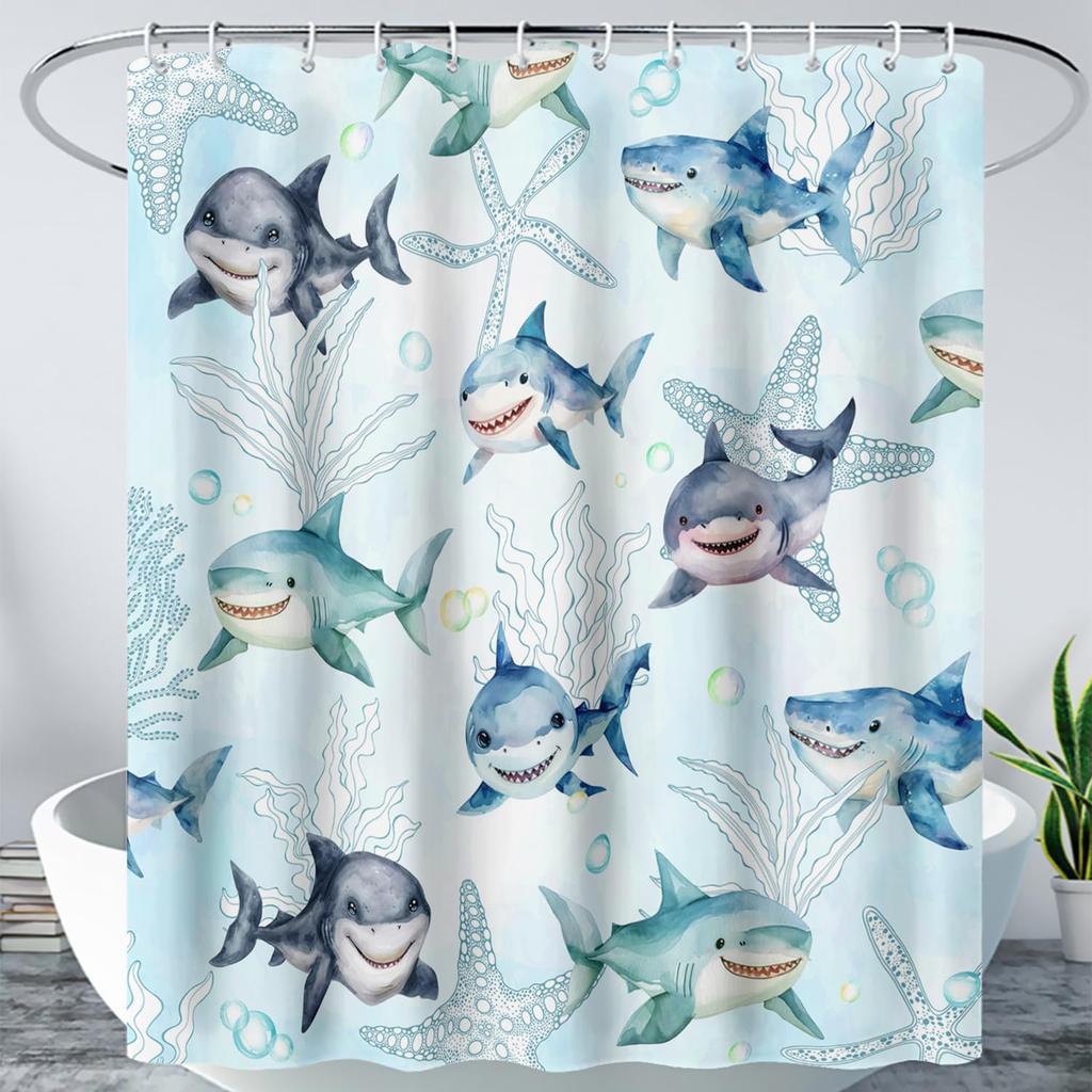 Cute Cat Cartoon Pet Cat Kitten Bathroom Curtain,Cat Paw Print Cat Lover Bath Curtain Polyester Waterproof Bathroom Curtain Wi