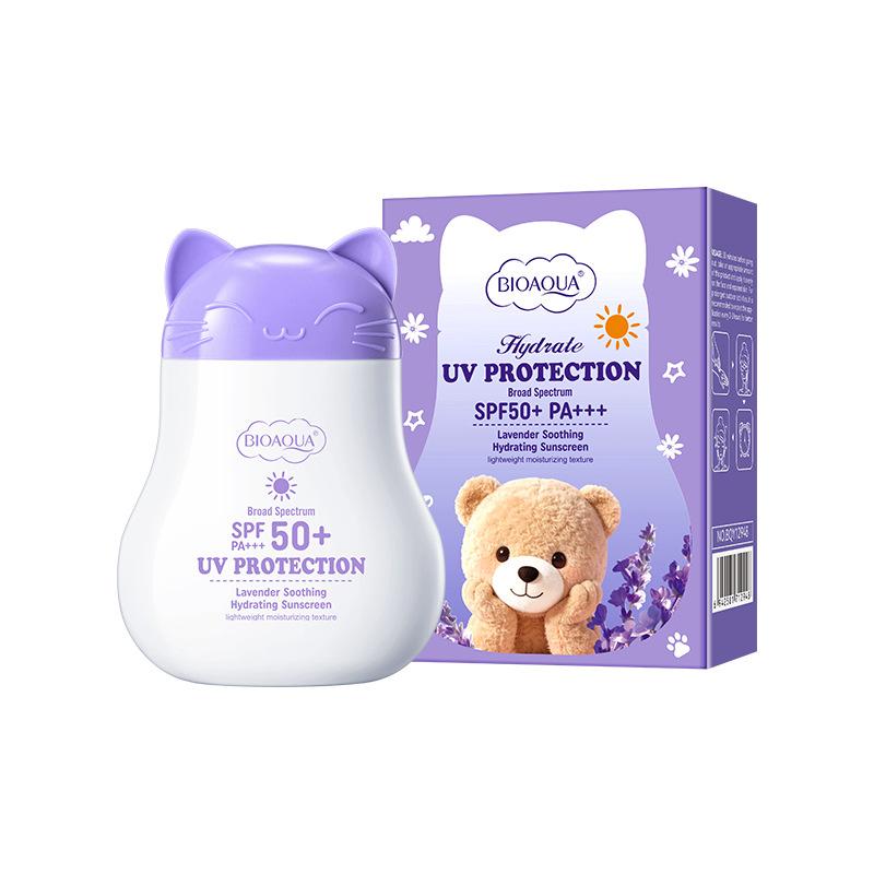 Rose Chamomile Sunscreen SPF50+ PA+++ Moisturizing Brightening UV Protection Face Sunscreen Cream 45ml 45ml