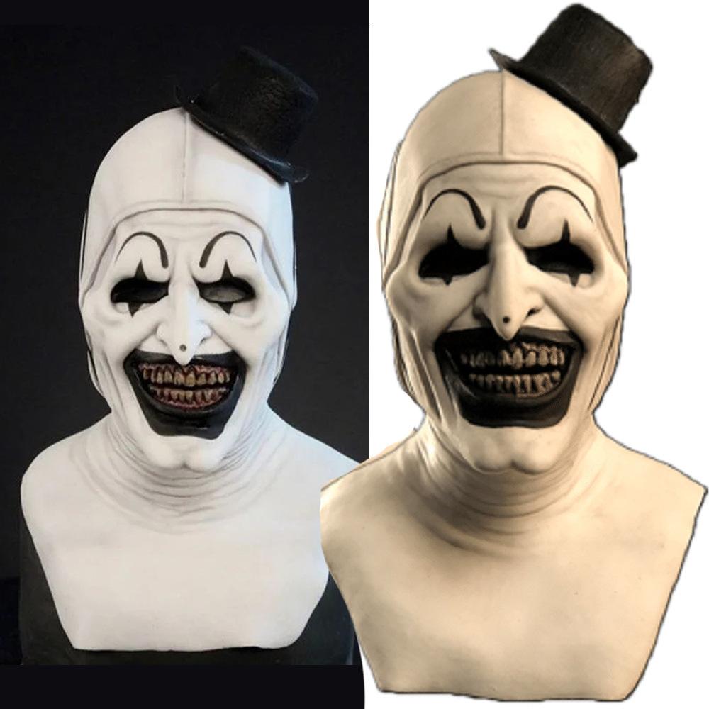 Best-selling Terrifying Clown Mask, Hat, Clown Headgear for Halloween Masquerade Horror Cos Props