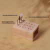 Wooden Nails Drill Grinding Bit Holder Professional Nails Polish Head Storage Display Stand Nails Drill Bits Organizer