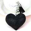 Rhinestone Heart Finger Keychain Bling Crystal Strap Pendant for Key Keychain Handbag Wallet Key Accessories Gift for Women