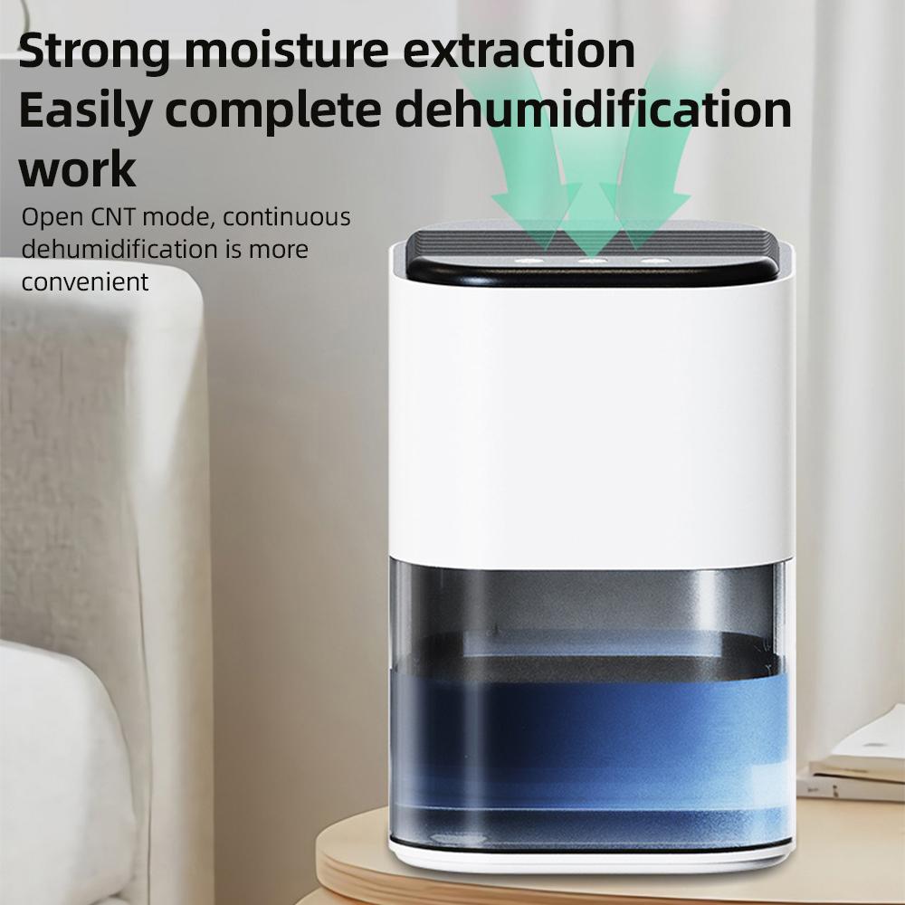 Dehumidifier for Home with Colorful Light 70oz Small Dehumidifier with Auto Shut Off Low Noise Sleep Mode Space