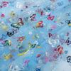 Trending Style 59x39 Inch Floral Butterfly Tulle Fabric Sparkle Lace for Couture Dresses, Photo Booth Background & Event Decor