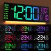 62KD Remote Controlled 16" LED Clock with Atmospheres Light for Bedroom Gaming