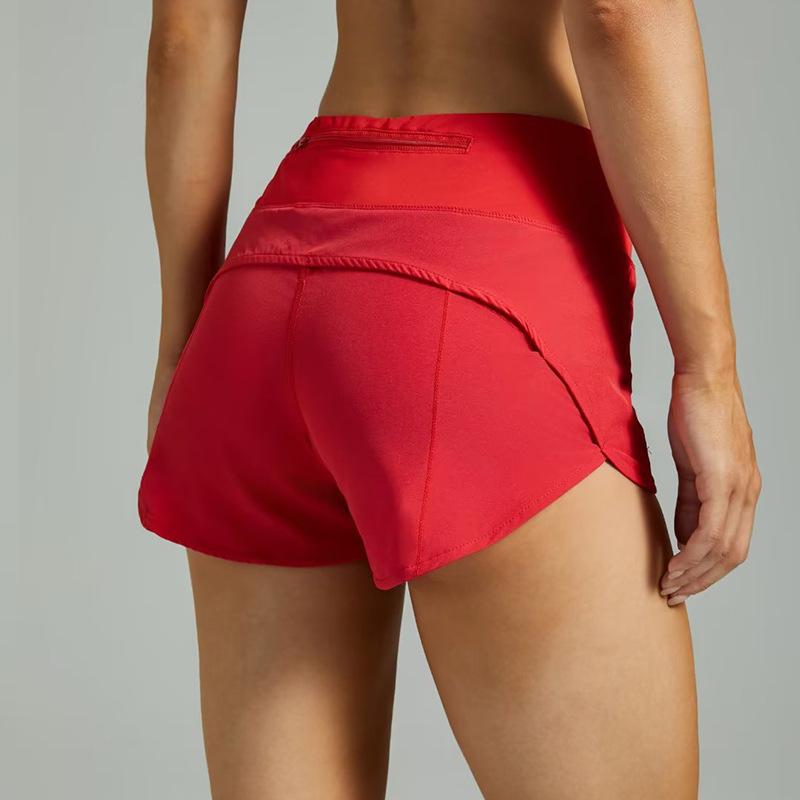 Yoga Shorts Women's Hot Pants Sports High Waisted Fitness Lined with Track and Field Marathon Running