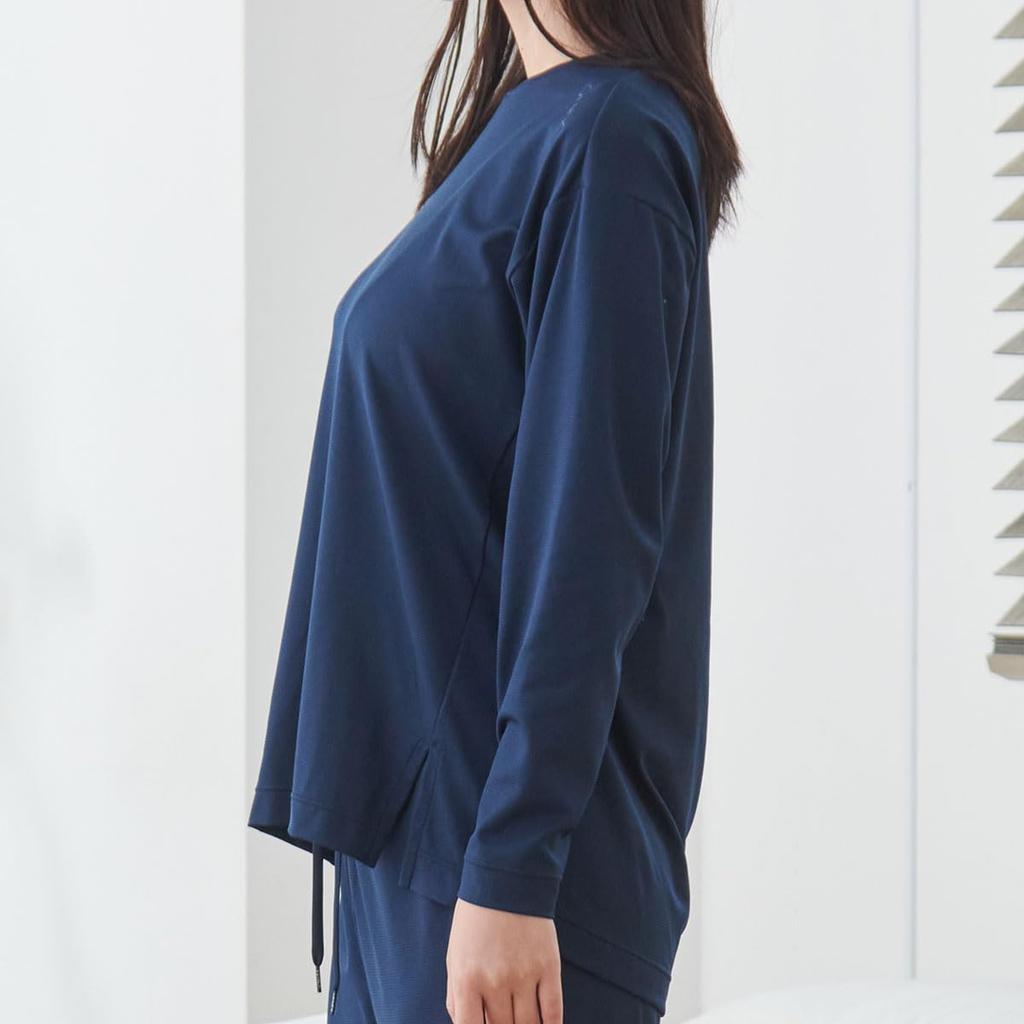 Venex Standard Long Sleeve Boat Neck Size for General Medical Devices Women's Dry+ T-Shirt, Sakura, L,