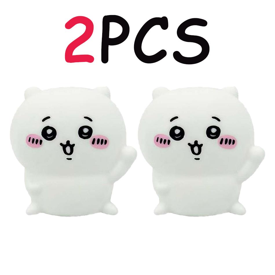 Chiikawa Anime LED Night Light  Hachiware  Usagi Rabbit Lamp Bedroom Desktop Decor Birthday Gift for Children Best Gift Toy