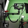 1pc 1/4" Thread Hole Photography Clamp 4kg Capacity Cross Bar Mount Desk Clamp Clip Crab Clamp Holder For Monitor Setup