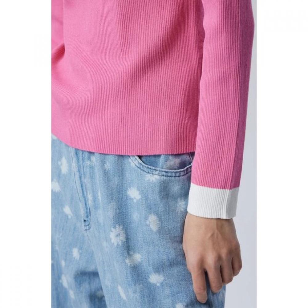 Benetton Color Block Rib Knit Bakpe2611